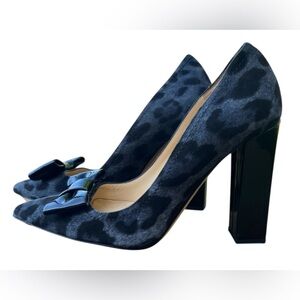 Kate Spade New York Suede Leather Animal Print Heels
